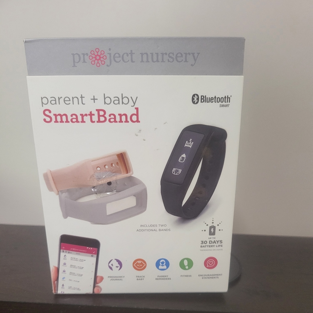 Project nursery Smart band.  New in box. Never used with 2 additional bands